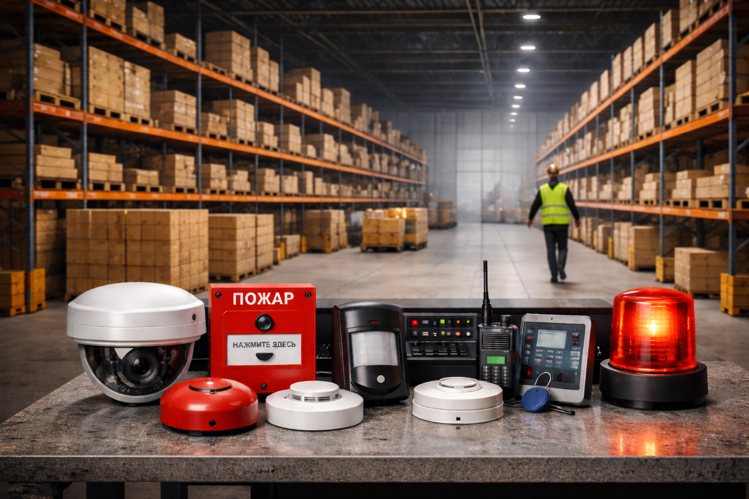 Охранно-пожарная система на складе: комплексная защита имущества и безопасности персонала