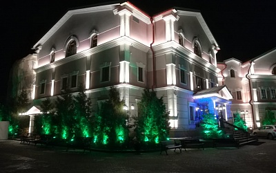 Завершена архитектурная подсветка арт-отеля «Николаевский Посад» в Суздале